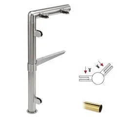 Hustenschutz Pfosten 20-131-38 -45 - Rohr  38.1 mm - Messing Design