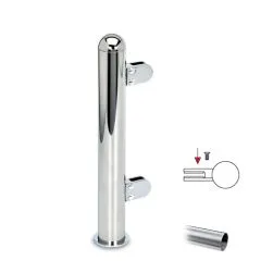 Hustenschutz Pfosten 20-160-38 rechts - Rohr Ø 38.1 mm - Edelstahl Design