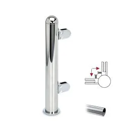 Hustenschutz Pfosten 20-160-38 -90 - Rohr  38.1 mm - Edelstahl Design