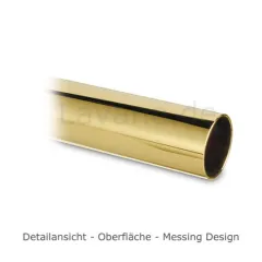 Hustenschutz Pfosten 20-160-38 rechts - Rohr  38,1 mm - Messing Design