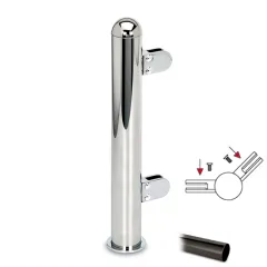 Hustenschutz Pfosten 20-160-38 - 45 - Rohr  38.1 mm - Anthrazit Design
