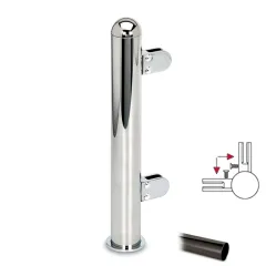 Hustenschutz Pfosten 20-160-38 - 90 - Rohr  38.1 mm - Anthrazit Design