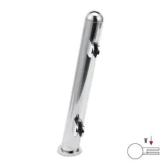 Hustenschutz Pfosten 20-161-25 links - Rohr  25.4 mm - Chrom Design