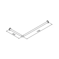Anthrazit Design Garderobe Modell 20731 - 25,4 mm