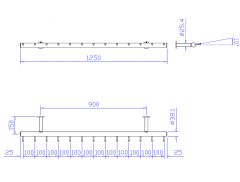 Wurstgehnge 20-7100-125 - Rohr  38.1 mm - Chrom Design - 1.250 mm