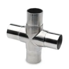Edelstahl Design Rohr 25,4 mm Rohrverbinder Kreuz