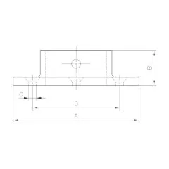 Edelstahl Rohr 33,7 mm Boden- und Wandflansch