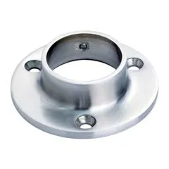 Edelstahl Rohr 42,4 mm Boden- und Wandflansch