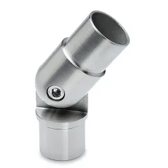 Edelstahl Design Rohr 38.1 mm Rohrverbinder variabel