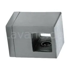 Edelstahl Querstabhalter fr Vierkant 12x12