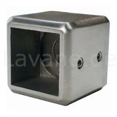 Edelstahl Adapter - Wandhalter fr Vierkant 40x40