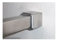 Edelstahl Adapter - Wandhalter fr Vierkant 30x30