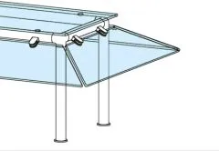 Hustenschutz Gestell 20-040-25 - Rohr 25,4mm - Chrom Design