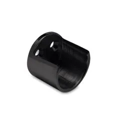 Wandflansch offen - Garderobenhalter Anthrazit Design Rohr 25.4 mm
