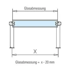 Hustenschutz Pfosten 20-190-38 mitte - Rohr  38.1 mm - Anthrazit Design