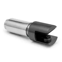 Anthrazit Design Rohr  19,0 mm Glas-Rohrhalter 180