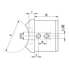 Edelstahl Adapter fr Nutrohr  42,4 mm auf  42,4 mm