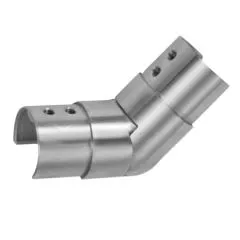 Edelstahl Gelenkbogen Auenecke Nutrohr  42,4 mm