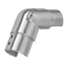 Edelstahl Gelenkbogen Innenecke Nutrohr  48,3 mm