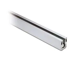 Alu Glasprofil 41x30x41mm - silber matt - Glas 10-10,76mm - 200cm