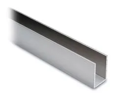 Alu U-Profil 30x20x30mm Edelstahleffekt - Zuschnitt