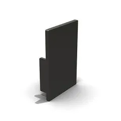 Endkappe - 40x20x40 - ABS Schwarz - 10 Stck