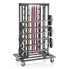 Transportwagen fr 16 Pfosten 60mm und 20 Taue