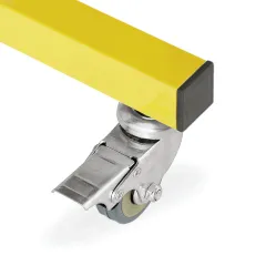 Absperr Scherengitter - Aluminium - Gelb Schwarz