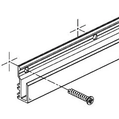 Spiegelschiene Aluminium 35x14mm - Zuschnitt