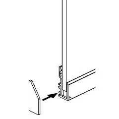 Spiegelschiene Aluminium 35x14mm - Zuschnitt