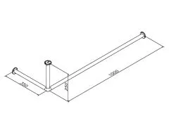Anthrazit Design Garderobe Modell 20730 - 25,4 mm