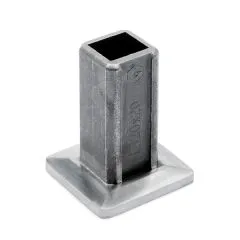 Edelstahl Vierkant 20x20 mm Rohrbefestigungshlse
