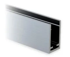 Alu U-Profil 40x25x40mm Edelstahl Design - ganze Lnge 200 cm