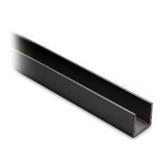 Alu U-Profil 15x15x15mm Aluminium Anthrazit schwarz - Zuschnitt