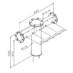 Edelstahl Schanksule Modell 4200 - 5 ltg -  129 mm/101.6 mm