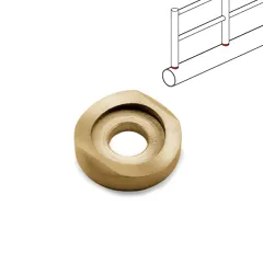 Messing matt Design Mini Rail Adapter 10mm auf 38.1mm