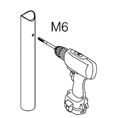 Messing matt Design Glasklemme 27 - Rohr 25,4 mm - Glas 4-8.76mm