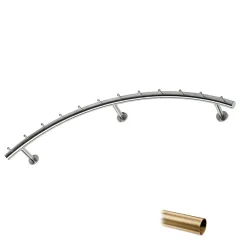 Wurstgehnge 20-7120-075 - Rohr  38.1 mm - Messing matt Design - 750 mm