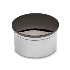 Anthrazit Design Endkappe gewlbt fr Rohr 38.1 mm