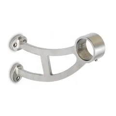 Edelstahl Design Fusslaufsttze Rohr 38,1 mm 20-0102