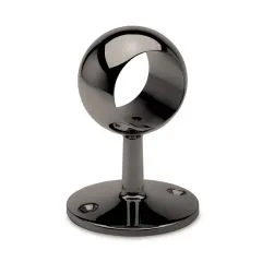 Anthrazit Design Rohrhalter gewlbt fr Rohr 38,1 mm