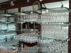 Anthrazit Design Glasbodenträger Länge 200 mm für Wandmontage