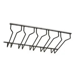 Anthrazit Design Glserhalter 5-fach - 350 mm