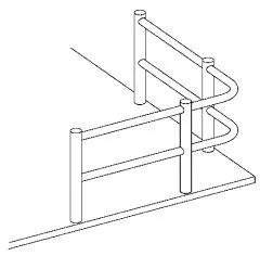 Anthrazit Design MiniRail Endsttze 11851 fr Stab 10mm