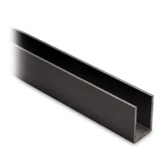 Alu U-Profil 30x20x30mm in Anthrazit schwarz - ganze Lnge 200 cm